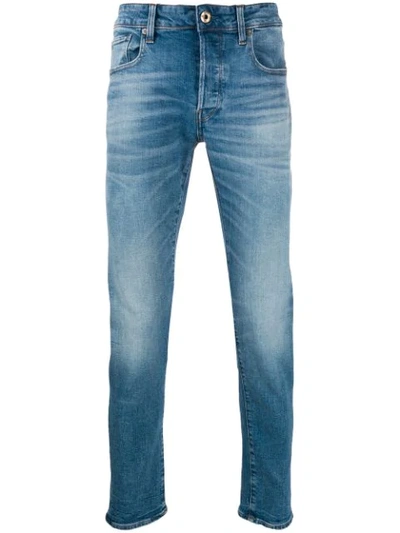 G-star Raw Research Slim Fit Jeans In Blue