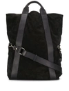 Ann Demeulemeester Smooth Strap Tote In Black