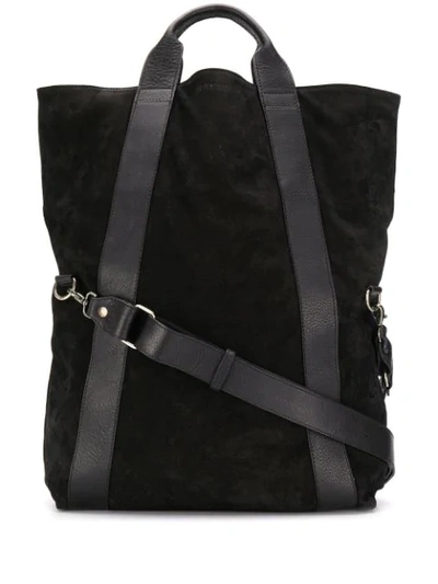 Ann Demeulemeester Smooth Strap Tote In Black