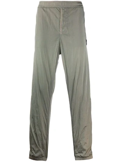Stone Island Ruched Waistband Trousers In Grey