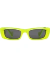 Gucci Rectangular Acetate Sunglasses In Yellow