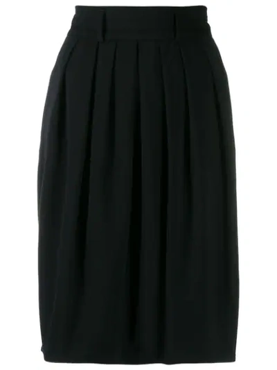 Pre-owned Jil Sander '1990s Pleated Skirt In Black