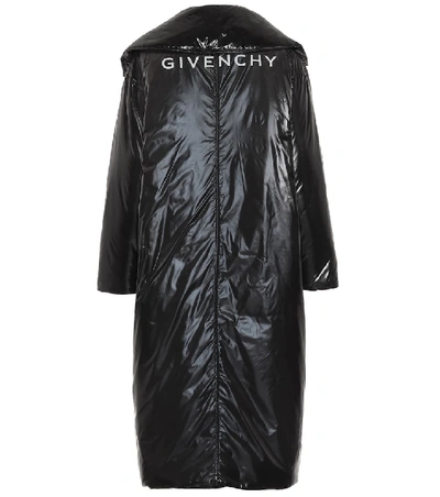Givenchy Nylon Puffer Coat In Black
