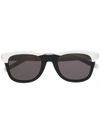 Saint Laurent Round Frame 51 Sunglasses In Black