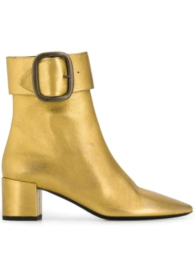 Saint Laurent Joplin 50 Boots In Gold