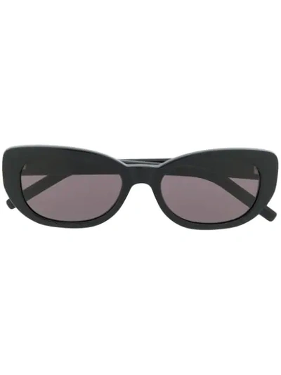 Saint Laurent Oversized 316 Sunglasses In Black