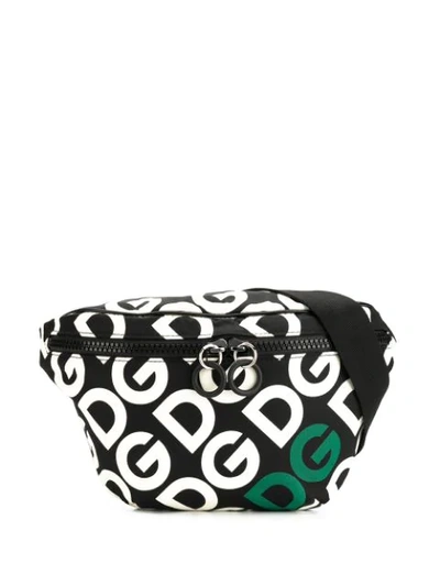Dolce & Gabbana Men's Logo Mania Belt Bag In Black
