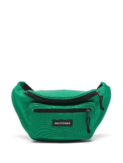 Balenciaga Men's Explorer Nylon Belt Bag/fanny Pack In Green