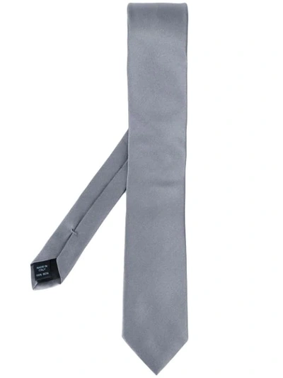 Dolce & Gabbana Silk Tie In Grey