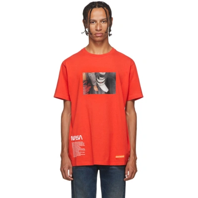 Heron Preston Contrast Print T-shirt In 2088 Redmul