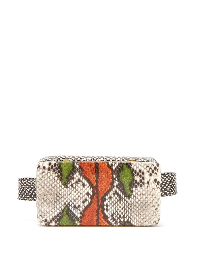 Lutz Morris Evan Python-effect Leather Belt Bag In Multi