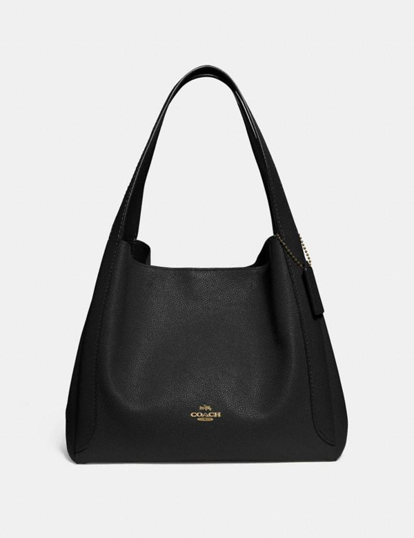 coach black leather hobo bag