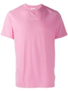 Sandro Solid Slim Fit Crewneck Tee In Pink