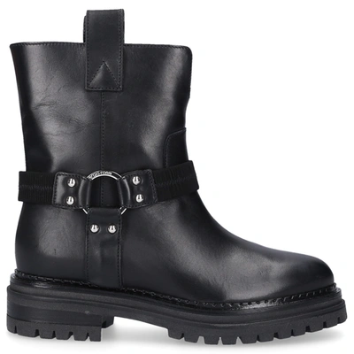 Sergio Rossi Ankle Boots Motor 015 Calfskin In Black