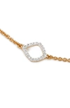 Monica Vinader Mini Riva Kite 18ct Yellow-gold Vermeil Pavé Diamond Bracelet