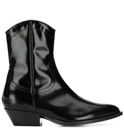 Philosophy Di Lorenzo Serafini Patent Cowboy Boots In Nero