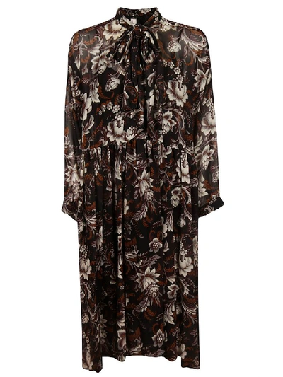 Antonio Marras Floral Dress In Multicolor