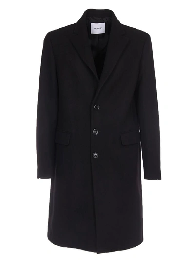 Dondup Black Wool And Cachmere Blend Coat