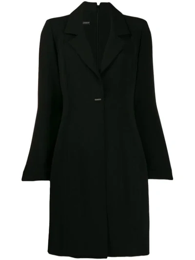 Emporio Armani Mini Suit Jacket Dress In Black