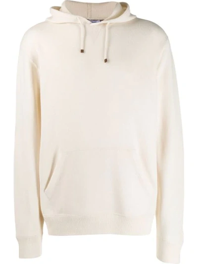 Brunello Cucinelli Plain Hooded Sweatshirt In White