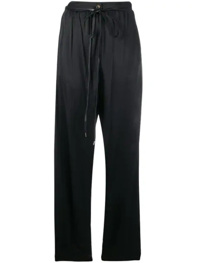 Vivienne Westwood Anglomania Tie Waist Trousers In Black