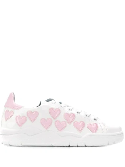 Chiara Ferragni Roger Sneakers In White/pink