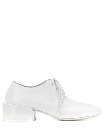 Marsèll Block Heel Lace-up Shoes In White