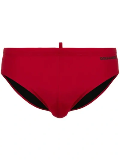 Dsquared2 Badehose Mit "icon"-print In Red