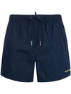 Dsquared2 Icon Print Swim Shorts In Blue