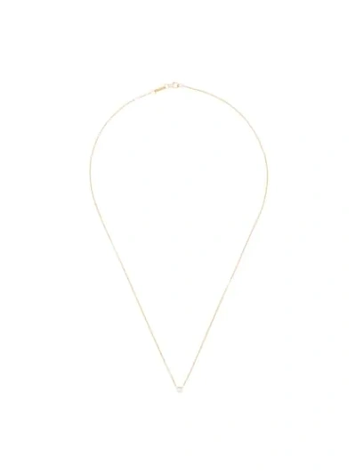Anita Ko 18k Yellow Gold Heart Diamond Necklace In Metallic