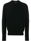 Tom Ford Crew Neck Knitted Jumper In B09 Blu