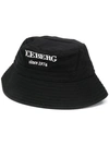 Iceberg Embroidered Logo Bucket Hat In Black