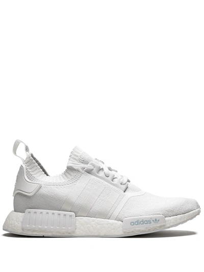 Adidas Originals Nmd_r1 Primeknit Sneakers In White
