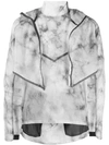 Nike Tie-dye Layered Jacket In Grey