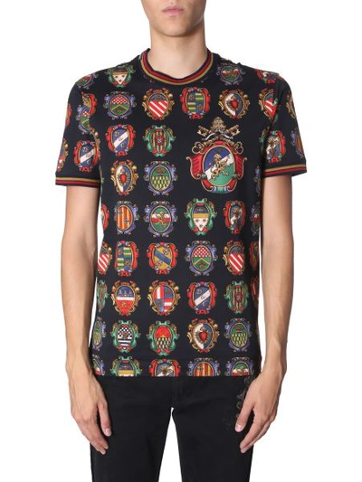 Dolce & Gabbana Round Neck T-shirt In Multicolour