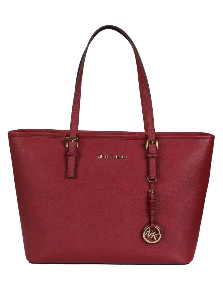 Michael Kors Jet Set Travel Tote In Cherry | ModeSens