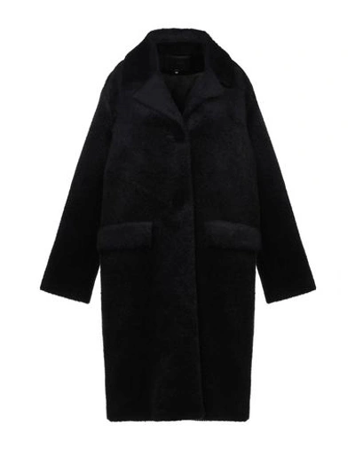 Maje Coats In Dark Blue