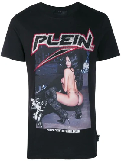 Philipp Plein Hot Angels T-shirt In Black