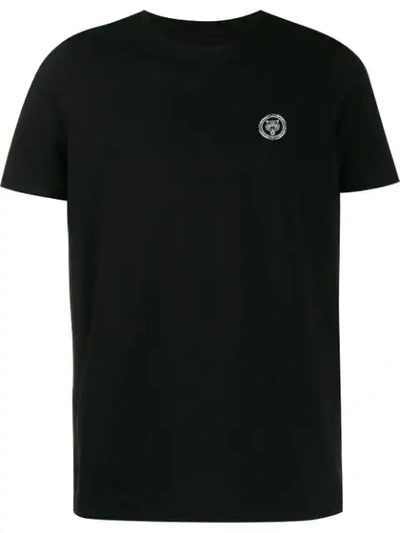 Plein Sport Tiger Print T-shirt In Black