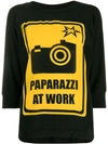 Ultràchic 'paparazzi At Work' T-shirt In Paparazzi Black