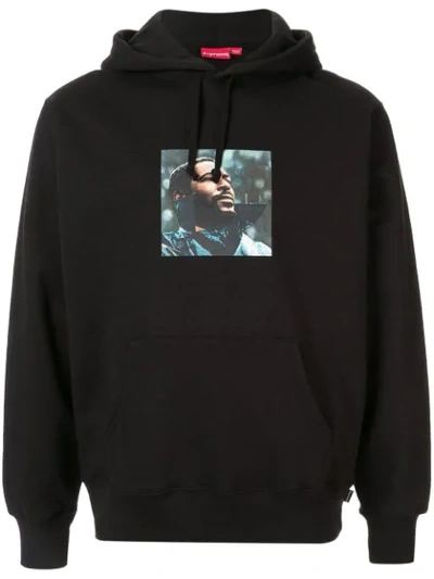 Supreme Marvin Gaye Hooded Sweatshirt In Black