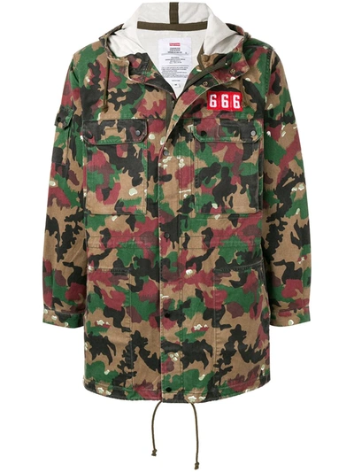 Supreme Field Hooded Parka Jacket In Multicolour