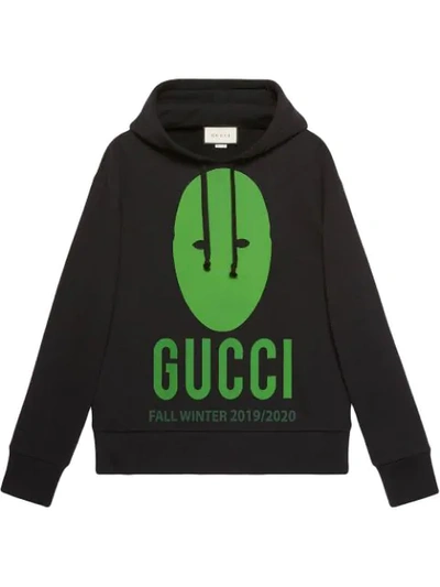 Gucci 'manifesto' Oversized-kapuzenpullover In Black