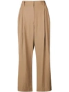 3.1 Phillip Lim / フィリップ リム Cropped Straight Tailored Pant In Brown