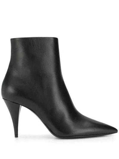 Saint Laurent Classic Ankle Boots Lexi 65 Nappa Leather In Black