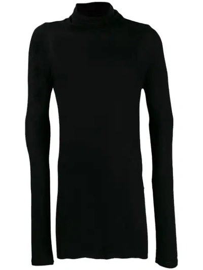 Ann Demeulemeester Fine Knit Sweater In Black