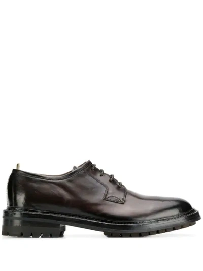 Officine Creative Lace Up Derby Shoes In Brown