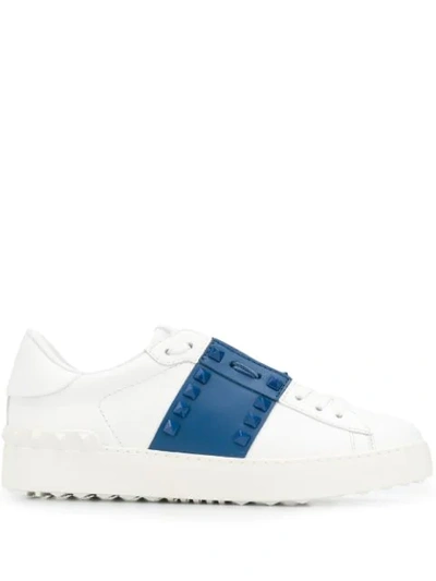 Valentino Garavani Garavani 'open' Sneakers In Bianco/baltique