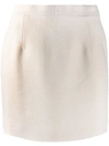 Alessandra Rich Fitted Midi Skirt In Neutrals