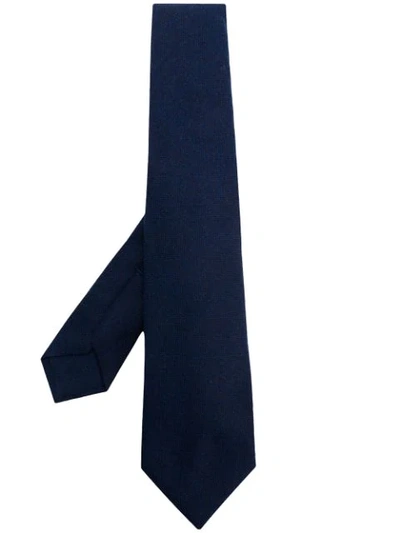 Kiton Cashmere Tie In Blue